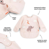 Sleeved pocket bib - Playground - Powder