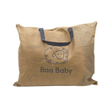 Baa Baby Original Sheepskin Footmuff | Black with Milk Lambskin