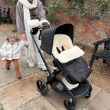 Baa Baby Sheepskin Pram Mittens | Milk