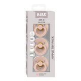 BIBS Try-It Colour Pacifiers - 3 Pack - Pink