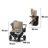 Bugaboo Donkey 5 Duo Carrycot and Seat Pushchair - Desert Taupe