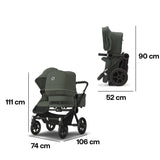Bugaboo Donkey 5 Duo Carrycot and Seat Pushchair - Forest Green