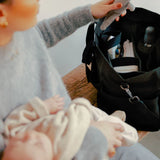 Tiba + Marl Canvas Pocket Tote Black