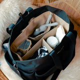 Tiba + Marl Canvas Pocket Tote Black