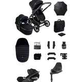 iCandy Peach 8 Complete Bundle with Cybex Cloud T PLUS i-Size Rotating Baby Car Seat - Black