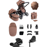 iCandy Peach 8 Complete Bundle with Cybex Cloud T PLUS i-Size Rotating Baby Car Seat - Coco