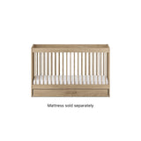 Silver Cross Geneva 2 Piece Nursery Set with Convertible Cot to Toddler Bed & Dresser