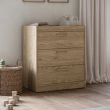 Silver Cross Geneva 3 Piece Nursery Set with Convertible Cot to Toddler Bed, Dresser & Wardrobe