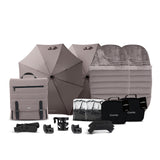 iCandy Peach 7 Porcini Pushchair and Carrycot Twin & Accessories Bundle