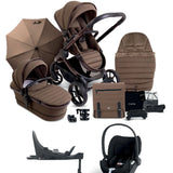 iCandy Peach 7 Pushchair Bundle - Editions Pecan with Cloud T Plus & T Base