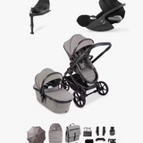 iCandy Peach 8 Complete Bundle with Cybex Cloud T PLUS i-Size Rotating Baby Car Seat - Porcini