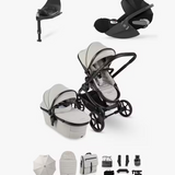 iCandy Peach 8 Complete Bundle with Cybex Cloud T PLUS i-Size Rotating Baby Car Seat - Taupe