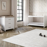 Silver Cross Valencia 2 Piece Nursery Set - Convertible Cot to Toddler Bed & Dresser