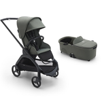 Bugaboo Dragonfly Complete Pushchair - Forest Green-Strollers-Forest Green-With Carrycot- Natural Baby Shower