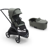 Bugaboo Dragonfly Complete Pushchair - Forest Green-Strollers-Forest Green-With Carrycot- Natural Baby Shower