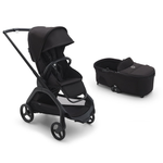 Bugaboo Dragonfly Complete Pushchair - Midnight Black-Strollers-Midnight Black-With Carrycot- Natural Baby Shower